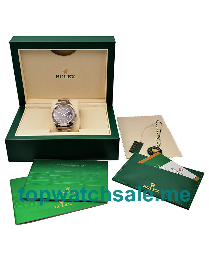 Replica Rolex Datejust 126300 UK - 41MM Steel Male Rolex Datejust Replica Watches - Blingwatches.co.uk