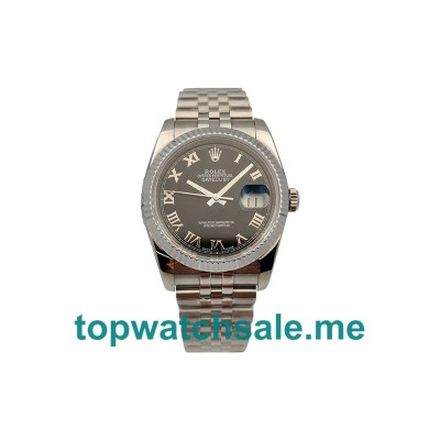 Replica Rolex Datejust 116234 UK - 36MM Steel Male Rolex Datejust Replica Watches - Blingwatches.co.uk