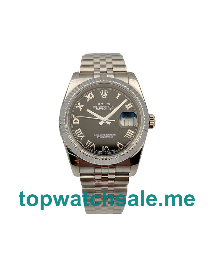 Replica Rolex Datejust 116234 UK - 36MM Steel Male Rolex Datejust Replica Watches - Blingwatches.co.uk