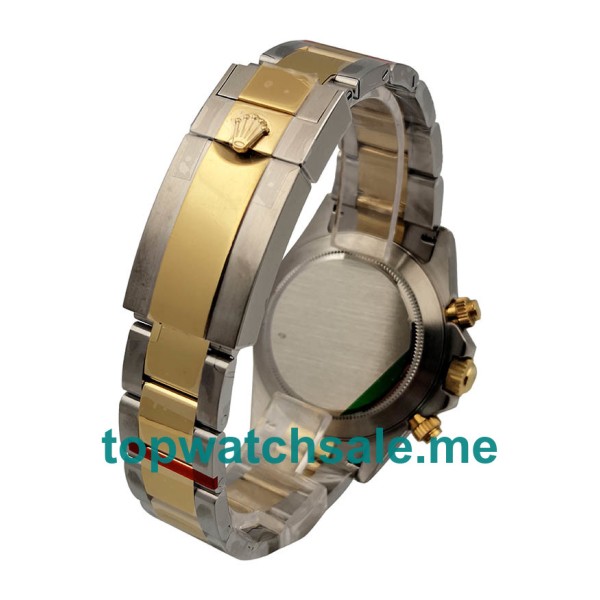 Replica Rolex Daytona 116503 UK - 40MM Steel & Gold Male Rolex Daytona Replica Watches - Blingwatches.co.uk