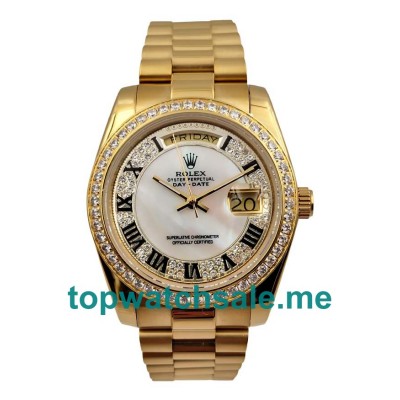 Replica Rolex Day-Date 118388 UK - 36MM Gold Male Rolex Day-Date Replica Watches - Blingwatches.co.uk