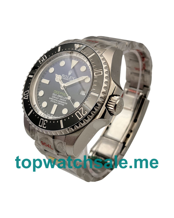 Replica Rolex Sea-Dweller Deepsea 126660 UK - 44MM Steel Male Rolex Sea-Dweller Deepsea Replica Watches - Blingwatches.co.uk