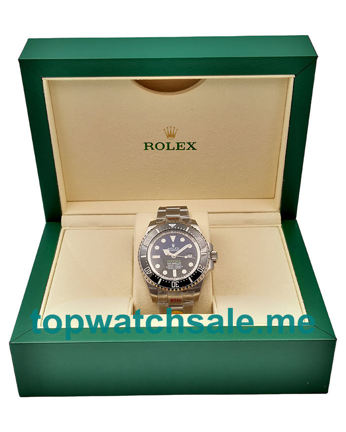 Replica Rolex Sea-Dweller Deepsea 126660 UK - 44MM Steel Male Rolex Sea-Dweller Deepsea Replica Watches - Blingwatches.co.uk