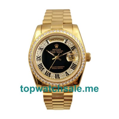 Replica Rolex Day-Date 118388 UK - 36MM Gold Male Rolex Day-Date Replica Watches - Blingwatches.co.uk