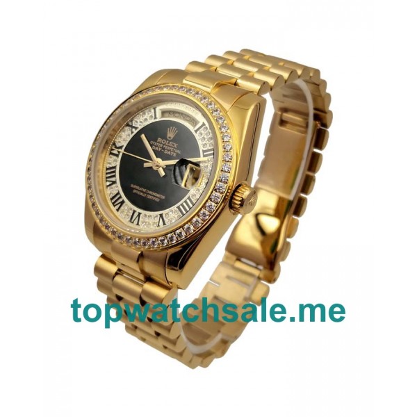 Replica Rolex Day-Date 118388 UK - 36MM Gold Male Rolex Day-Date Replica Watches - Blingwatches.co.uk
