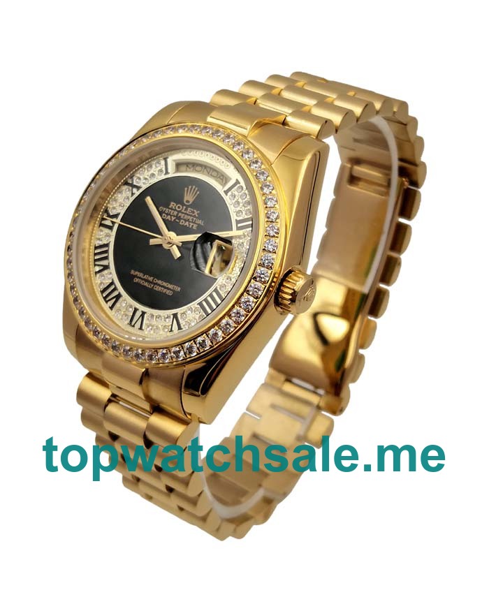 Replica Rolex Day-Date 118388 UK - 36MM Gold Male Rolex Day-Date Replica Watches - Blingwatches.co.uk