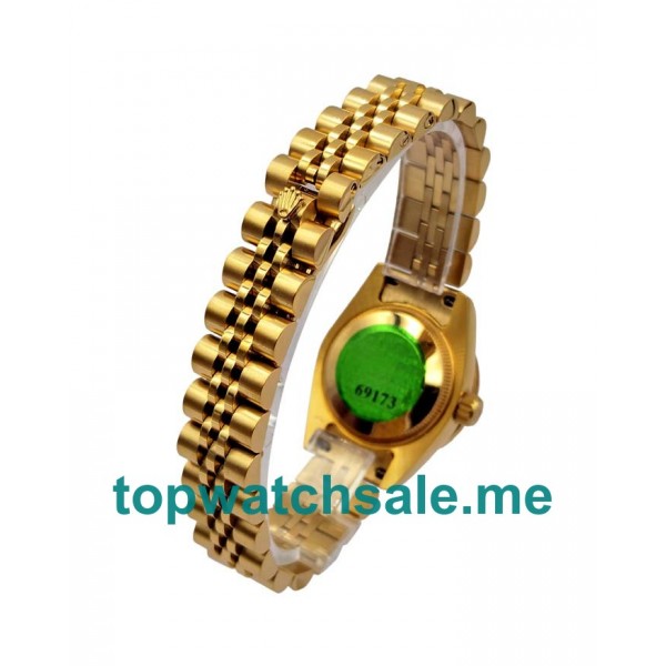 Replica Rolex Lady-Datejust 179138 UK - 26MM Gold Female Rolex Lady-Datejust Replica Watches - Blingwatches.co.uk