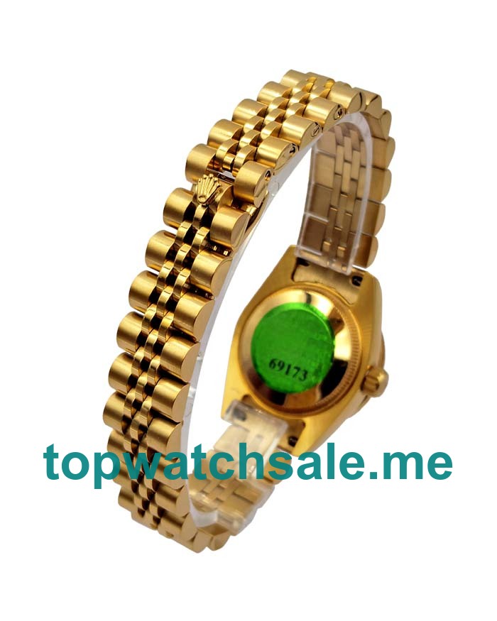 Replica Rolex Lady-Datejust 179138 UK - 26MM Gold Female Rolex Lady-Datejust Replica Watches - Blingwatches.co.uk