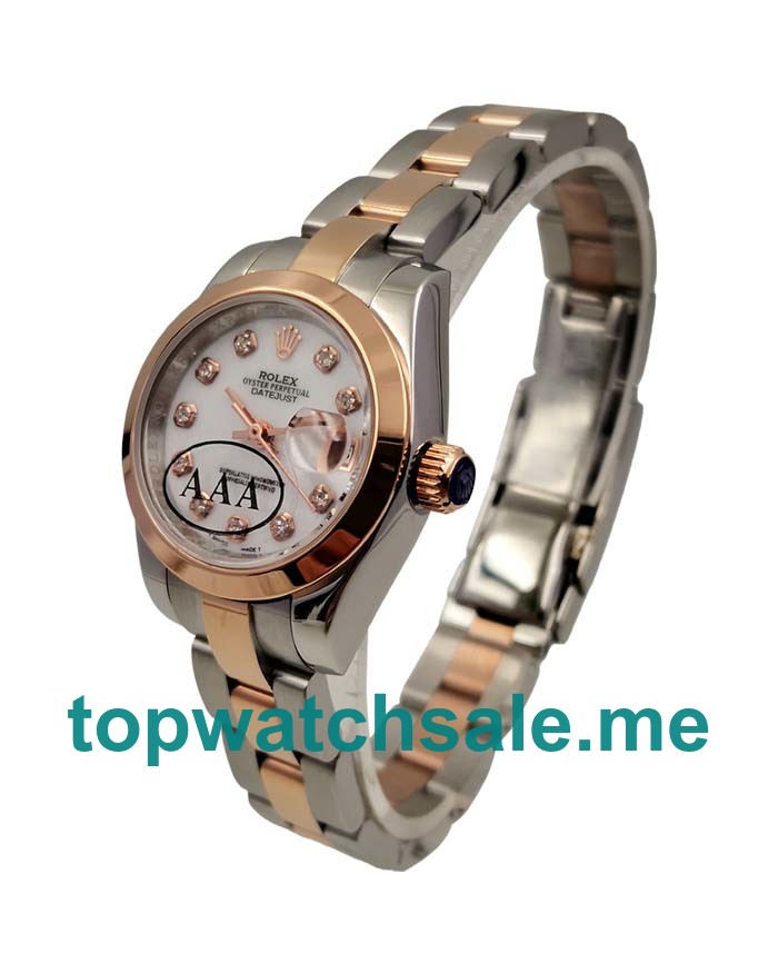 Replica Rolex Lady-Datejust 179171 UK - 26MM Steel & Rose Gold Female Rolex Lady-Datejust Replica Watches - Blingwatches.co.uk