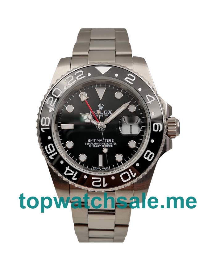 Replica Rolex GMT-Master II 116710 LN UK - 40MM Steel Male Rolex GMT-Master II Replica Watches - Blingwatches.co.uk
