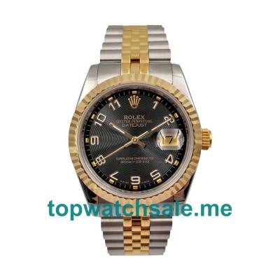 Replica Rolex Datejust 116233 UK - 36MM Steel & Gold Male Rolex Datejust Replica Watches - Blingwatches.co.uk