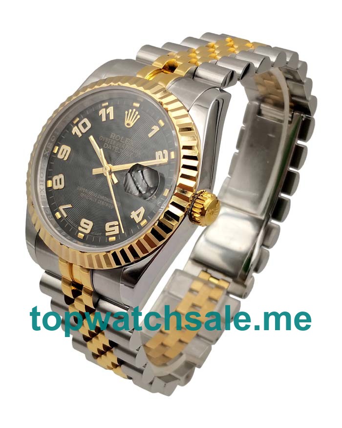Replica Rolex Datejust 116233 UK - 36MM Steel & Gold Male Rolex Datejust Replica Watches - Blingwatches.co.uk
