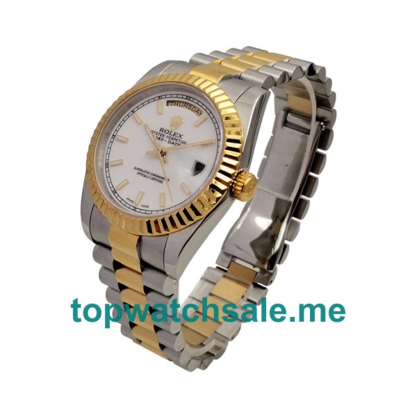 Replica Rolex Day-Date 118238 UK - 36MM Steel & Gold Male Rolex Day-Date 118238 Replica Watches - Blingwatches.co.uk