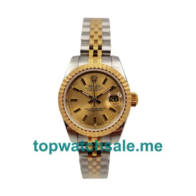Replica Rolex Lady-Datejust 76193 UK - 26MM Steel & Gold Female Rolex Lady-Datejust Replica Watches - Blingwatches.co.uk