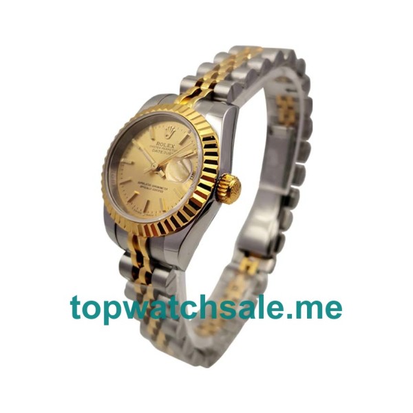 Replica Rolex Lady-Datejust 76193 UK - 26MM Steel & Gold Female Rolex Lady-Datejust Replica Watches - Blingwatches.co.uk