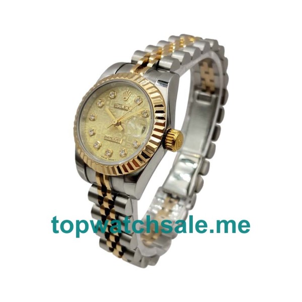 Replica Rolex Lady-Datejust 179173 UK - 26MM Steel & Gold Female Rolex Lady-Datejust Replica Watches - Blingwatches.co.uk