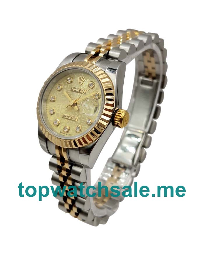 Replica Rolex Lady-Datejust 179173 UK - 26MM Steel & Gold Female Rolex Lady-Datejust Replica Watches - Blingwatches.co.uk