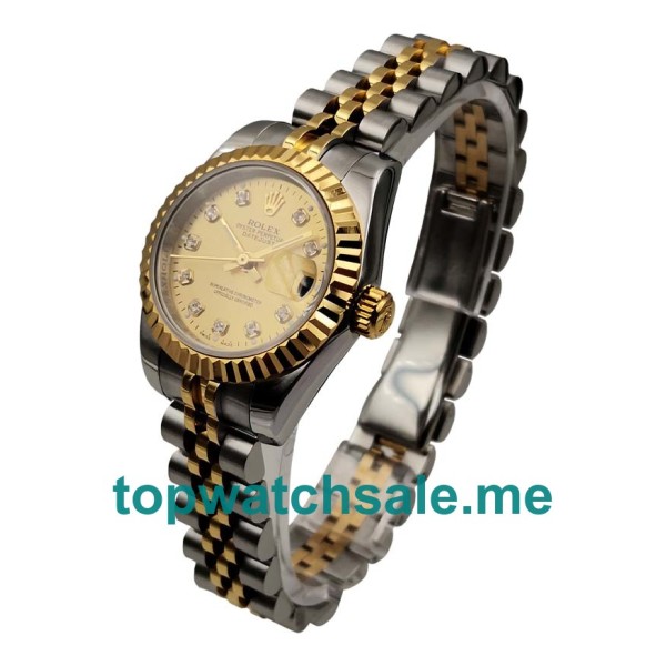 Replica Rolex Lady-Datejust 179173 UK - 26MM Steel & Gold Female Rolex Lady-Datejust Replica Watches - Blingwatches.co.uk