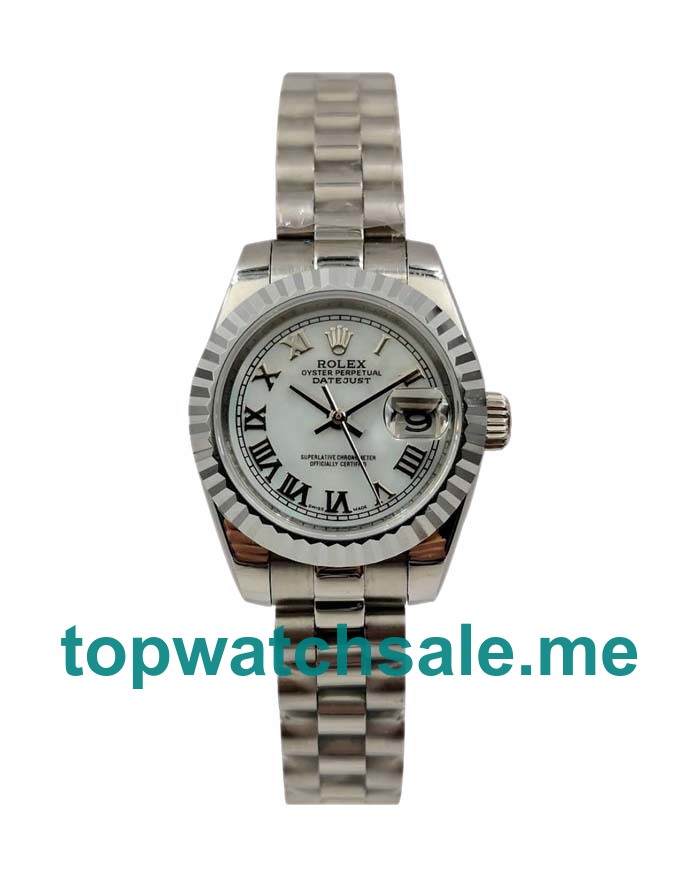 Replica Rolex Lady-Datejust 79174 UK - 26MM Steel Female Rolex Lady-Datejust Replica Watches - Blingwatches.co.uk