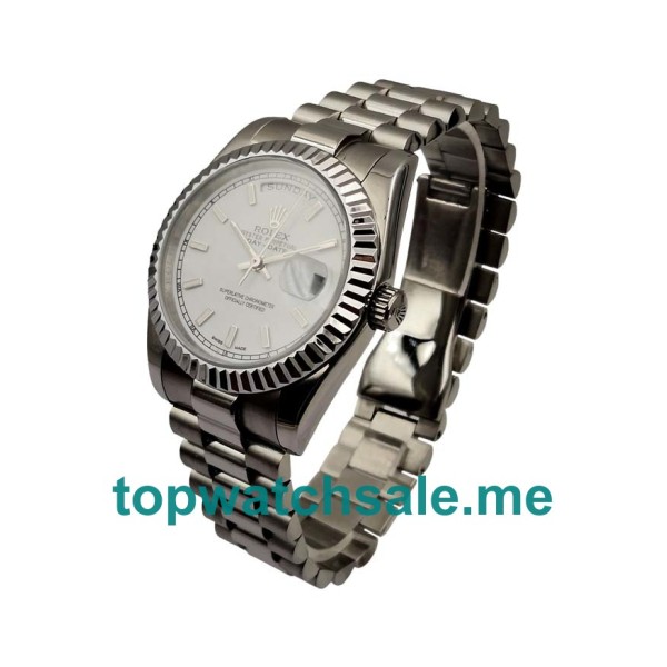 Replica Rolex Day-Date 118239 UK - 36MM Steel Male Rolex Day-Date Replica Watches - Blingwatches.co.uk