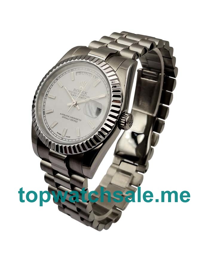 Replica Rolex Day-Date 118239 UK - 36MM Steel Male Rolex Day-Date Replica Watches - Blingwatches.co.uk