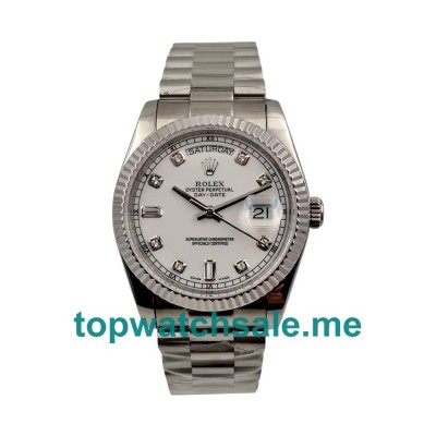 Replica Rolex Day-Date 118239 UK - 36MM Steel Male Rolex Day-Date Replica Watches - Blingwatches.co.uk