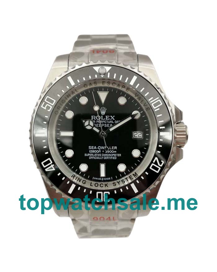 Replica Rolex Sea-Dweller Deepsea 116660 UK - 44MM Steel Male Rolex Sea-Dweller Deepsea Replica Watches - Blingwatches.co.uk