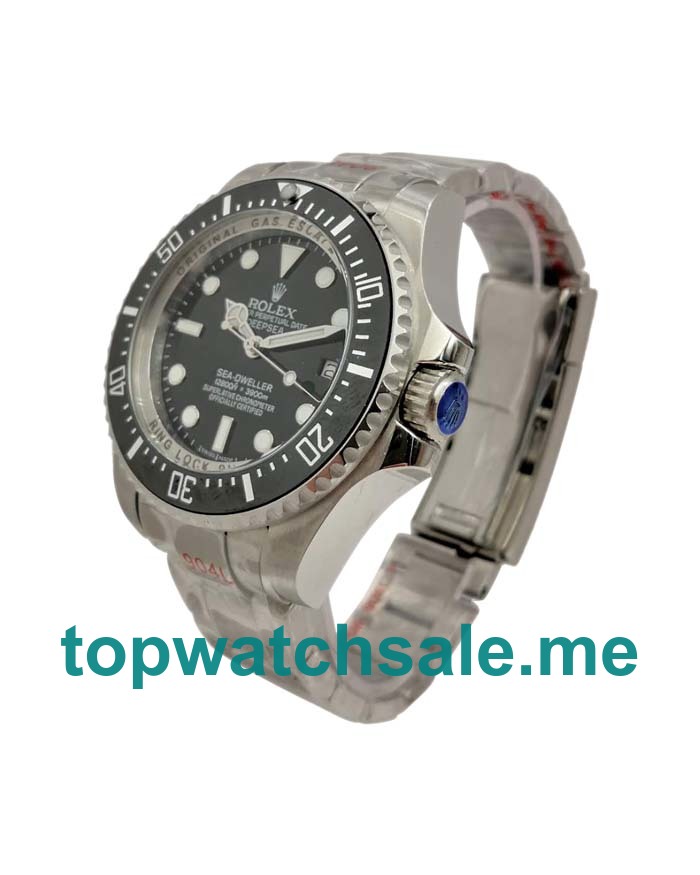Replica Rolex Sea-Dweller Deepsea 116660 UK - 44MM Steel Male Rolex Sea-Dweller Deepsea Replica Watches - Blingwatches.co.uk