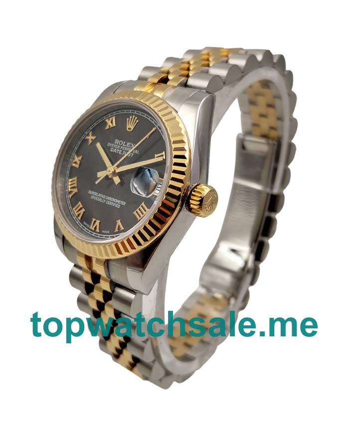 Replica Rolex Datejust 178273 UK - 31MM Steel & Gold Male Rolex Datejust Replica Watches - Blingwatches.co.uk