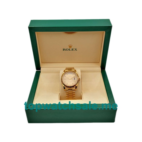 Replica Rolex Day-Date II 218238 KW UK - 41MM Yellow Gold Male Rolex Day-Date II Replica Watches - Blingwatches.co.uk