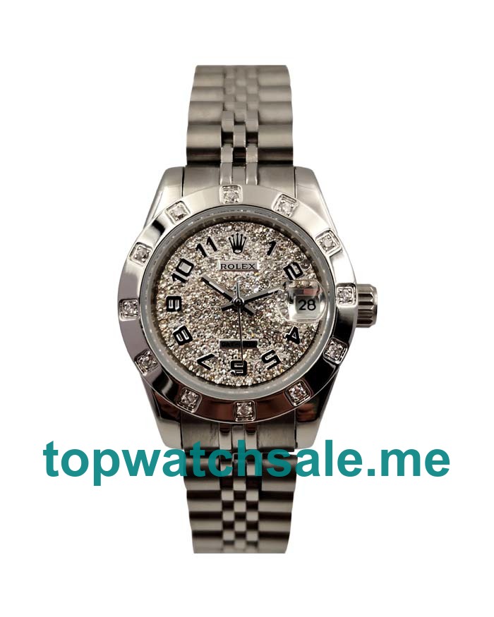 Replica Rolex Lady-Datejust 279135 UK- 28MM Steel Female Rolex Lady-Datejust 279135 Replica Watches - Blingwatches.co.uk