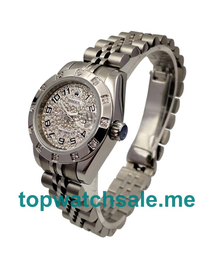 Replica Rolex Lady-Datejust 279135 UK- 28MM Steel Female Rolex Lady-Datejust 279135 Replica Watches - Blingwatches.co.uk
