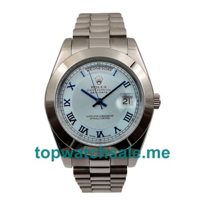 Replica Rolex Day-Date 218206 UK - 41MM Steel Male Rolex Day-Date Replica Watches - Blingwatches.co.uk