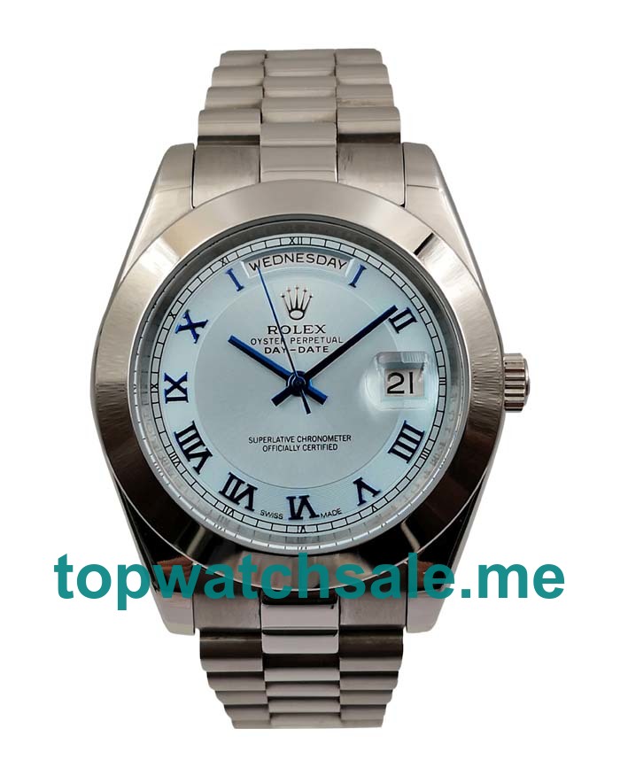 Replica Rolex Day-Date 218206 UK - 41MM Steel Male Rolex Day-Date Replica Watches - Blingwatches.co.uk