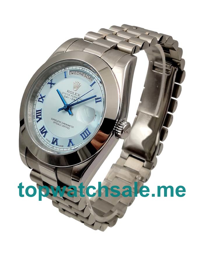 Replica Rolex Day-Date 218206 UK - 41MM Steel Male Rolex Day-Date Replica Watches - Blingwatches.co.uk