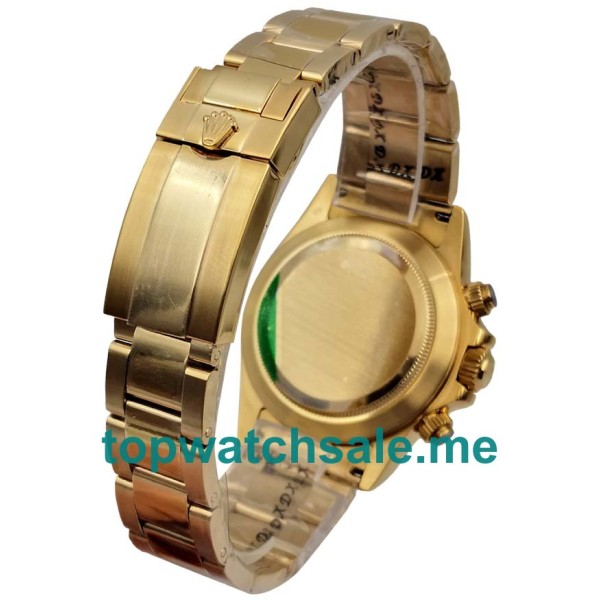 Replica Rolex Daytona 116528 UK - 40MM Gold Male Rolex Daytona Replica Watches - Blingwatches.co.uk