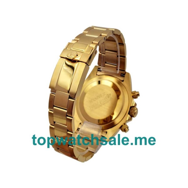 Replica Rolex Daytona 116508 UK - 42MM Gold Male Rolex Daytona Replica Watches - Blingwatches.co.uk