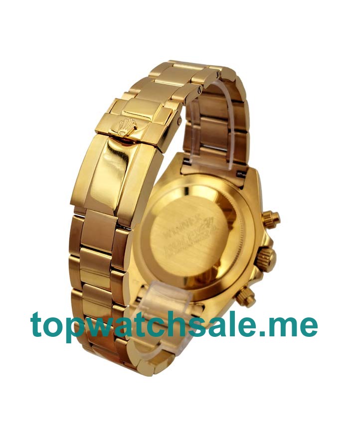 Replica Rolex Daytona 116508 UK - 42MM Gold Male Rolex Daytona Replica Watches - Blingwatches.co.uk