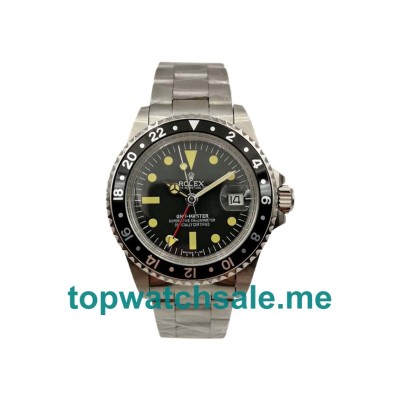 Replica Rolex GMT-Master 1675 UK - 40MM Steel Male Rolex GMT-Master Replica Watches - Blingwatches.co.uk