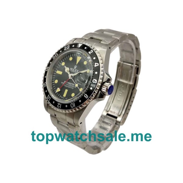Replica Rolex GMT-Master 1675 UK - 40MM Steel Male Rolex GMT-Master Replica Watches - Blingwatches.co.uk