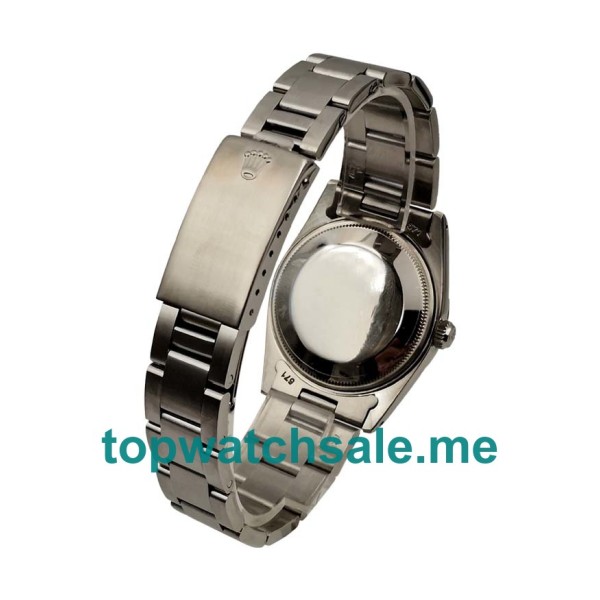 Replica Rolex Datejust 115200 UK - 34MM Steel Male Rolex Datejust Replica Watches - Blingwatches.co.uk