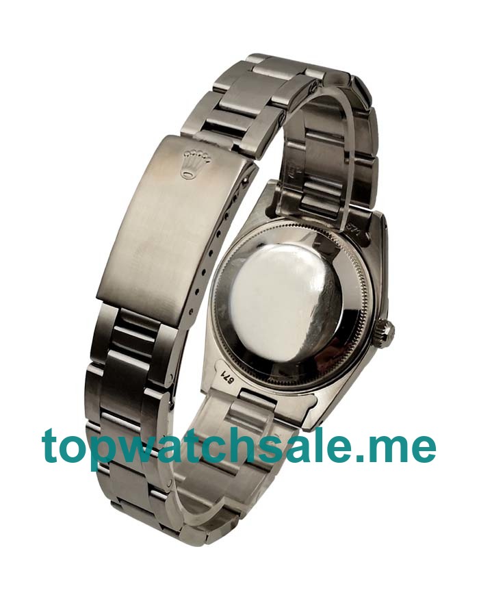 Replica Rolex Datejust 115200 UK - 34MM Steel Male Rolex Datejust Replica Watches - Blingwatches.co.uk