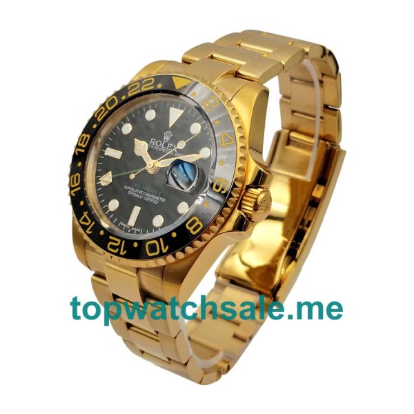 Replica Rolex GMT-Master II 116718 LN UK - 40MM Gold Male Rolex GMT-Master II Replica Watches - Blingwatches.co.uk