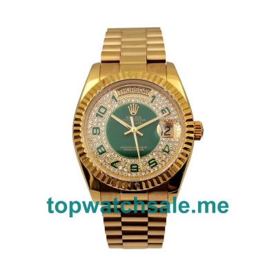 Replica Rolex Day-Date 118348 UK - 36MM Gold Male Rolex Day-Date Replica Watches - Blingwatches.co.uk