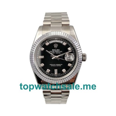 Replica Rolex Day-Date 118239 UK - 40MM Steel Male Rolex Day-Date Replica Watches - Blingwatches.co.uk