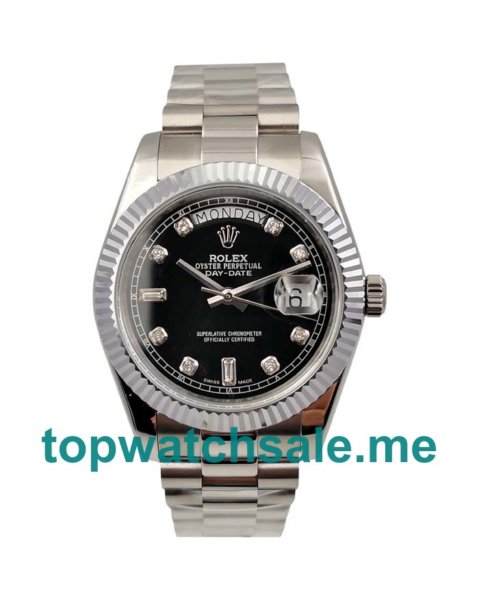Replica Rolex Day-Date 118239 UK - 40MM Steel Male Rolex Day-Date Replica Watches - Blingwatches.co.uk