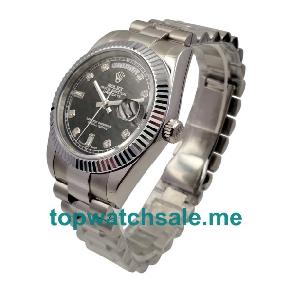 Replica Rolex Day-Date 118239 UK - 40MM Steel Male Rolex Day-Date Replica Watches - Blingwatches.co.uk