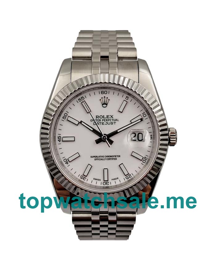 Replica Rolex Datejust 116334 UK - 41MM Steel Male Rolex Datejust Replica Watches - Watchestop.me