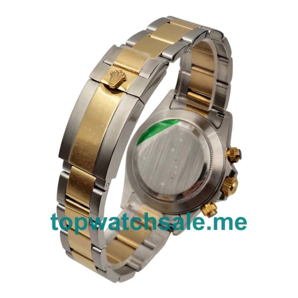 Replica Rolex Daytona 116503 UK - 40MM Steel & Gold Male Rolex Daytona Replica Watches - Blingwatches.co.uk
