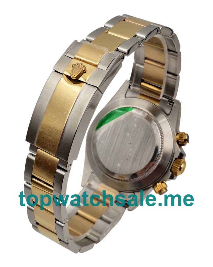 Replica Rolex Daytona 116503 UK - 40MM Steel & Gold Male Rolex Daytona Replica Watches - Blingwatches.co.uk